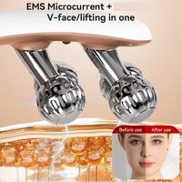 Masseur facial Eveekon, masseur de la mâchoire et du TMJ pour le drainage lymphatique, outil de sculpture du visage avec vibration et chauffage pour la relaxation