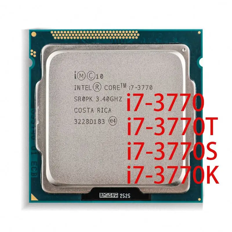 i7 processor desktop I7-3770 for intel core processor cpu 3.1GHz 22NM 65W LGA 1155 cpu 2600 2600K 2600S 2700K 3770 3770T 3770K