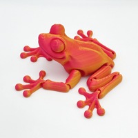 3D печатная полноцветная игрушка лягушка с ЧПУ обработанная животная детская игрушка для рождественских украшений и пасхальных подарков