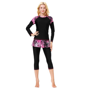 Nuovo Costume da Bagno Musulmano da Donna 3 Pezzi, Burkini Conservativo Femminile - Product Image 3