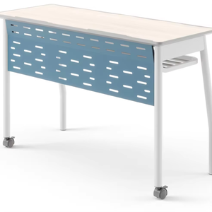 Mesa de Estudio Escolar de Doble Asiento con Cajón, Diseño de Alta Calidad, Multicolor, Duradera, con Estructura de Acero Desmontable, en Oferta - Product Image 6
