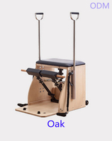 Silla de Pilates Wunda Comercial de Madera de Roble con Pedal Dividido y Resistencia Ajustable para Estudio Boutique, Venta al por Mayor