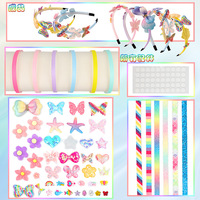 Ensemble de bandeau bricolage combinaison d'accessoires pour cheveux jouets cerceau pour enfants Kit de matériel artisanal