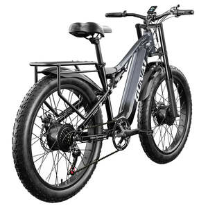 จักรยานไฟฟ้า GUNAI GN68 มอเตอร์ 2x1000W แบตเตอรี่ 48V 17.5Ah ยางขนาด 26 นิ้ว 3.0 นิ้ว ความเร็ว 50 กม./ชม. ระยะทาง 80 กม. ระบบเกียร์ธรรมดา Lb Elektrofahrrad GN68 GUNAI 48 V - Product Image 2