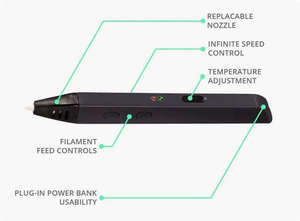 Stylo 3D multifonctionnel professionnel OEM le plus vendu pour l'art 3D DIY, stylo d'impression 3D, stylo de dessin 3D - Product Image 4