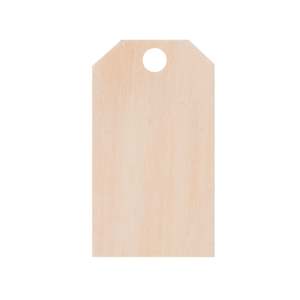 Etichetta in legno naturale 7.5 cm x 4.5 cm - Product Image 1