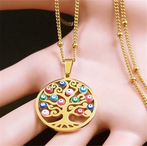 Yiwu Aceon acciaio inossidabile più nuovo musulmano Islam gioielli regalo Fashion Design <span class=keywords><strong>turchia</strong></span> occhio albero della vita ciondolo con ciondolo - Product Image 5