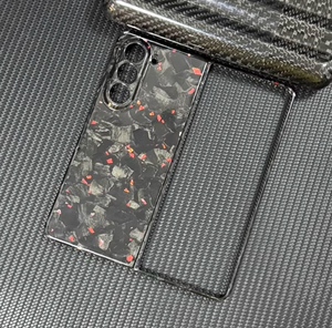 100% véritable étui de téléphone portable en fibre de carbone forgé pour <span class=keywords><strong>coque</strong></span> de protection <span class=keywords><strong>z</strong></span> <span class=keywords><strong>fold</strong></span> 5 - Product Image 4