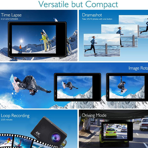 Caméra d'action étanche WiFi 30m 4K 30fps avec prise en charge MicroSD, grand angle 160°, option de télécommande, enregistrement vidéo sportif <span class=keywords><strong>DV6000</strong></span> - Product Image 6