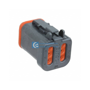 Te Connectors <strong>Dt06</strong>-<strong>6s</strong>-<strong>Ce05</strong> Housings Plug 6 Positions 1734-1444 Connector Free Hanging (in-Line) Gray - Product Image 1