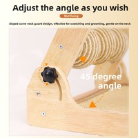Griffoir vertical triangulaire réglable pour chat, arbre à chat durable, jouet d'auto-entretenissement résistant aux griffures et anti-déchirure