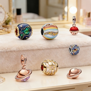 Panjia S925 Plata, Decoración de Cadena con Diseño del <span class=keywords><strong>Sistema</strong></span> <span class=keywords><strong>Solar</strong></span> (Saturno, Marte, <span class=keywords><strong>Mercurio</strong></span>), Regalo DIY, Fabricante, Venta al por Mayor - Product Image 1