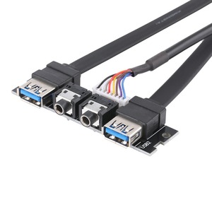 <span class=keywords><strong>USB</strong></span> 3.0x2 âm thanh <span class=keywords><strong>X2</strong></span> PC trường hợp bảng điều khiển phía trước cáp Bo mạch chủ máy tính - Product Image 2