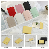 Personnalisation rapide du logo, miroir de poche multifonction en acier inoxydable gravé au laser, couleur personnalisée, ensemble cadeau d'affaires moderne