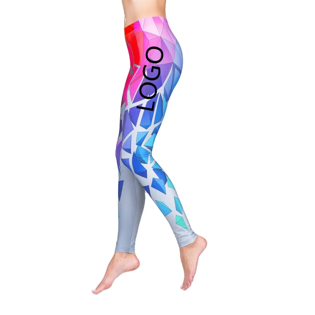 Оптовая продажа, штаны для йоги большого размера с 3D принтом, новый стиль, индивидуальный логотип, боди, поднимает бедра, фитнес, спорт, Леггинсы для йоги