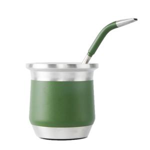 Vaso de Café Portátil de Acero Inoxidable de 8oz con Pajita Retráctil y Tapa Universal para <span class=keywords><strong>Mate</strong></span>, Té, Café y Uso en Exteriores - Product Image 5