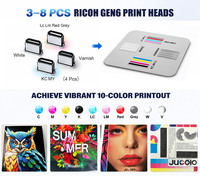 Impresora UV Plana Jucolor de Calidad Industrial 2513 con Cabezal Ricoh Gen6 y CCD para Impresión en Vidrio, Madera, Acrílico, Metal, PVC, Azulejos y Publicidad