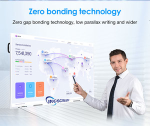 Écran interactif plat INGSCREEN 55 pouces 4K 120Hz Android avec application Android intégrée, mise en miroir sans fil de l'écran, tableau intelligent pour l'enseignement - Product Image 2