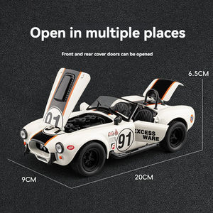 Modellino <span class=keywords><strong>Auto</strong></span> in Metallo Pressofuso 1:22 <span class=keywords><strong>Viper</strong></span> Convertibile, <span class=keywords><strong>Auto</strong></span> d'Epoca con Suoni e Luci, Giocattolo Decorativo in Lega per Ragazzi - Product Image 2