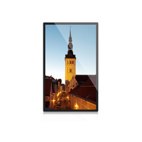 Layar Iklan Digital Signage 27 Inci 1920x1080 LCD, Pemutar Video Multimedia, Bingkai Foto, Mendukung MP3, Komersial