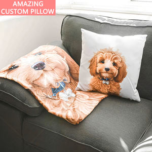 Funda de Almohada Personalizada <span class=keywords><strong>Vograce</strong></span> con Forma Troquelada de Doble Cara, Funda de Almohada de Felpa de Algodón PP con Logotipo de Anime, Almohada Cuadrada para Abrazar - Product Image 2