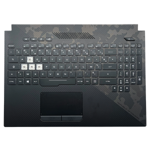 Teclado RGB Francés FR para Asus ROG Strix Hero II GL504GW <span class=keywords><strong>GL504GM</strong></span> GL504GS GL504GV 90NR01C1-R31FR0 con Reposamuñecas Negro - Product Image 1