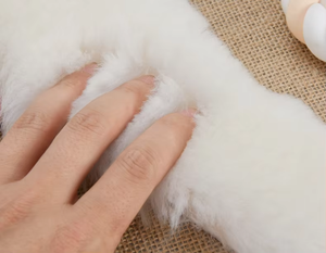 Bottes de pluie en <span class=keywords><strong>peau</strong></span> de <span class=keywords><strong>mouton</strong></span> pure, semelle intérieure brute, doublure en agneau épaisse et moelleuse, bottes de neige pour hommes et femmes, pantoufles - Product Image 6