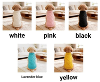Pulls pour chiens et chats d'automne et d'hiver, vêtements chauds en tricot torsadé en forme de losange pour petits chiens et chats