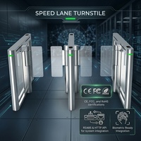 Tourniquet à passage rapide en acier inoxydable 304, bidirectionnel, largeur de passage réglable, portail de contrôle d'accès pour entreprise et bureau, certifié CE