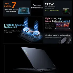 เลอโนโว Legion R7-7840 R7000 16GB 512GB คอมพิวเตอร์แล็ปท็อปสำหรับเล่นเกม PC 8GB-RTX4060หน้าจอ IPS 144Hz 15.6นิ้ว - Product Image 2
