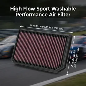 Filtre à air sport haute performance lavable A2600940300 pour Mercedes-Benz Classe A, B, CLA, <span class=keywords><strong>GLA</strong></span>, GLB, <span class=keywords><strong>AMG</strong></span> 35, 250, <span class=keywords><strong>220</strong></span> (2018-2026) 2.0 - Product Image 3
