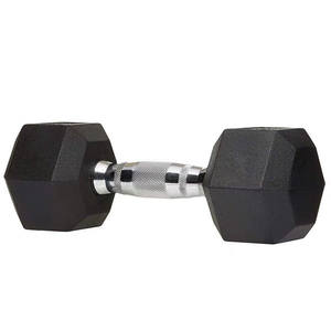 Trasporto per il fitness di peso esagonale rivestito di gomma di sollevamento pesi palestra <span class=keywords><strong>5</strong></span> <span class=keywords><strong>kg</strong></span> <span class=keywords><strong>manubri</strong></span> - Product Image 4