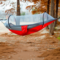 Hamac moustiquaire d'extérieur anti-moustiques à ouverture rapide, lit suspendu en nylon anti-retournement, balançoire de camping et de loisirs