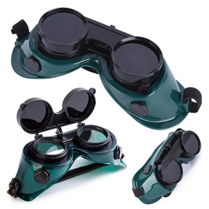 Gafas de Soldadura Plegables Dobles Portátiles, Lentes Protectoras de Seguridad para Trabajos de Corte y Esmerilado, Cascos para Soldadores - Product Image 1