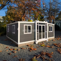 Maison de conteneur pliable extensible à construction rapide, préfabriquée, à faible coût, professionnelle, Mexique, Tunisie, 2025