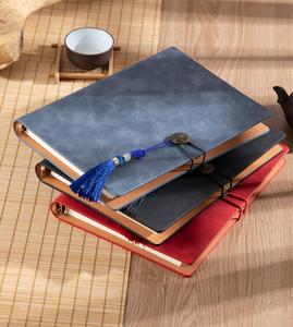 Trung Quốc Phong Cách Bán Buôn Tùy Chỉnh Bìa Cứng Máy Tính Xách Tay 6 Vòng Chất Kết Dính A5 PU Leather Organizer Planner Tạp Chí - Product Image 1