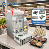 Machines de scellage de barquettes alimentaires, scelleuses de barquettes pour emballage alimentaire, machines de scellage thermique de barquettes pour la viande, les légumes et les repas