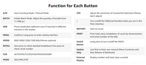 Contador de Dinheiro AL-920 de Bolso, Grau Comercial, para 2 Moedas CIS, Detector de Cédulas com Display TFT - Product Image 4