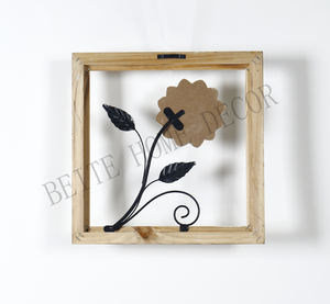 نوعية جيدة ديكور المنزل بالجملة تصميم الحرف اليدوية الجدار الديكور زهرة المعادن جدار الفن - Product Image 4