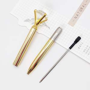 Metal Rose Gold Logo Custom Bling Diamond Crystal Ball <b>Pen</b> for Promotional Gift - Product Image 3