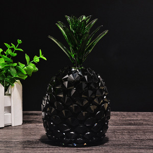 Adorno de Piña de Cristal Heavenly Pot, Colección de Cristal Tallado Negro, Decoración para Regalo de Navidad o Cumpleaños - Product Image 3