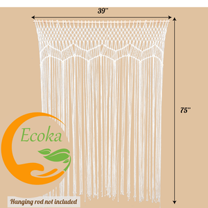 Hot bán macrame Cửa Rèm cửa nhà trang trí Handmade tường treo Bohemian macrame cửa rèm từ Việt Nam - Product Image 6