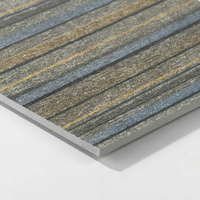 60x60 Horizontale Streifen-Teppichoptik Rutschfeste Verschleißfeste Quadratische Fliesen 60x60 für Boden und Badezimmer Küche