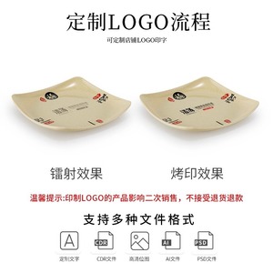 Xiangyuan <b>melamine</b> tableware square <b>plates</b>, fast food <b>plates</b>, plastic cold dish dishes, restaurant stir-fry and rice bowl - Product Image 4