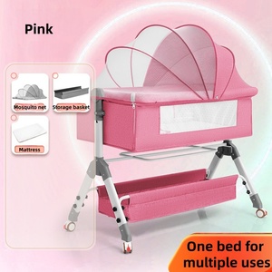 Cuna portátil <span class=keywords><strong>de</strong></span> lujo para guardería infantil, cama para dormir, tumbona para bebé recién nacido, cuna para niñas y niños - Product Image 3