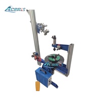 Positionneur de soudage vertical pneumatique inclinable à 90 degrés AC 220V pour petits raccords de tubes, capacité 100 kg