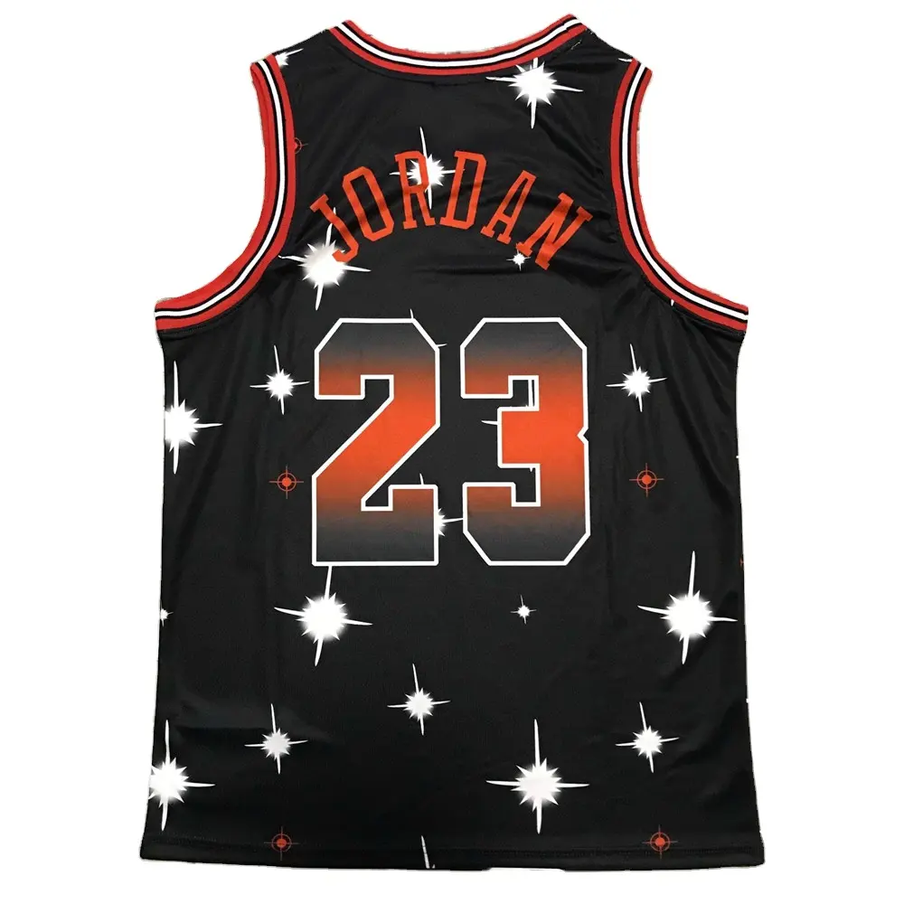 Camiseta de baloncesto de M & n para hombre, camisa de M & n con estampado de Bulls #23 Jordan, ropa deportiva clásica, uniformes de baloncesto