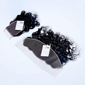 Extensions de cheveux humains 4x4 13x4 avec closure frontale, fournisseurs d'extensions de cheveux humains à cuticules alignées, dentelle HD transparente - Product Image 1