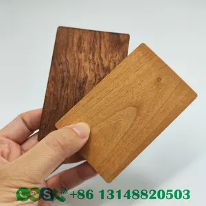 Kartu NFC NTAG215 kualitas tinggi kartu akses kayu kartu kredit kayu