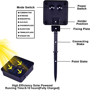 8-Mode Solar LED String <b>Lights</b> <b>for</b> Indoor and Outdoor Bubble <b>Light</b> Decorations <b>for</b> Parties and Holidays <b>for</b> Garden and <b>Patio</b> - Product Image 2